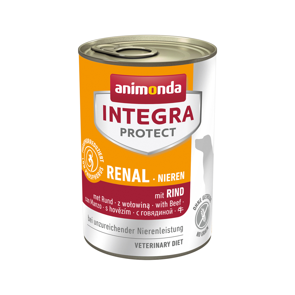 Animonda Integra Protect Dog Nieren Hundefutter - Dosen - Rind - 6 x 400 g von Animonda