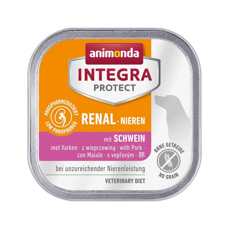 Animonda Integra Protect Dog Nieren - Schwein - Schälchen - 11 x 150 g von Animonda