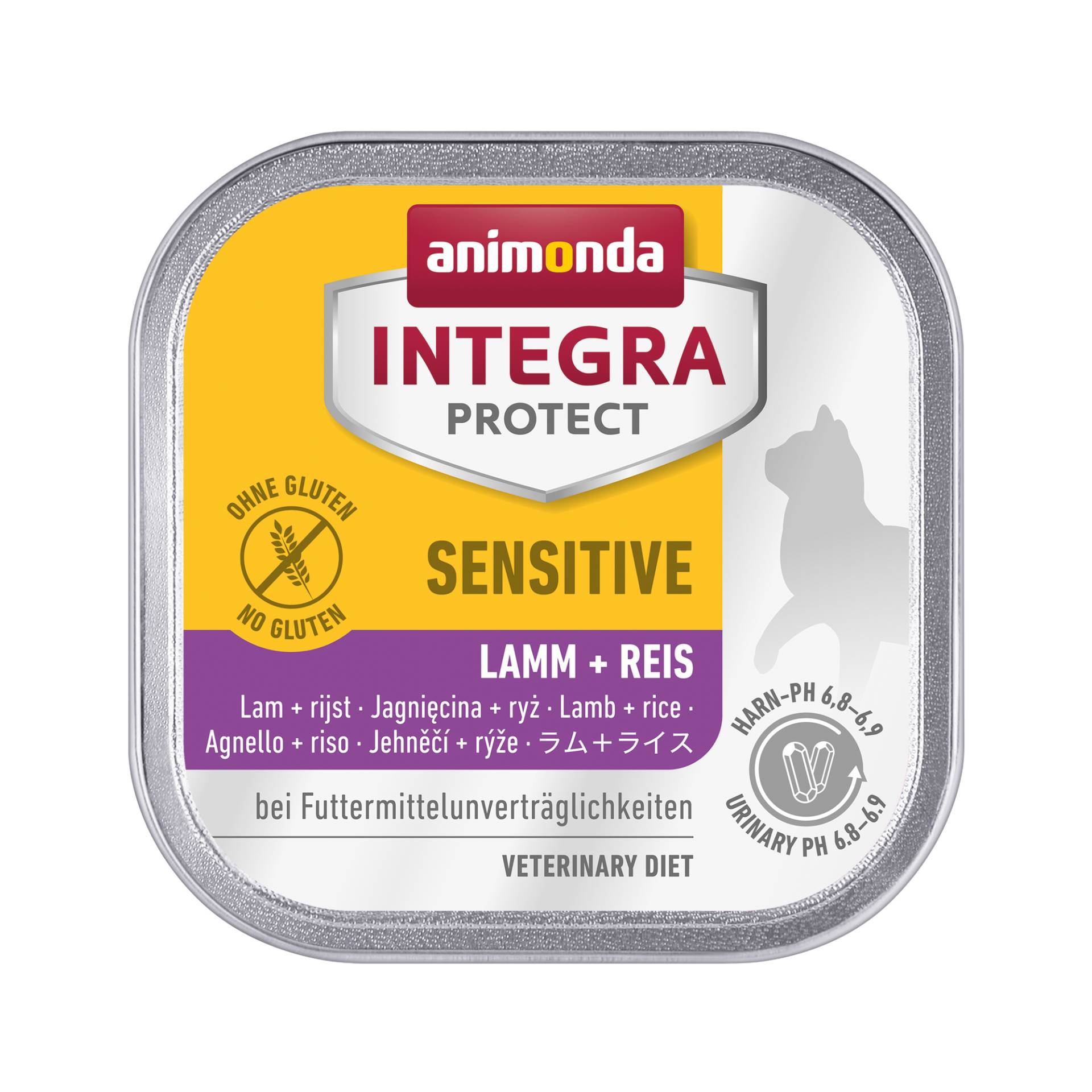 Animonda Integra Protect Sensitive Katzenfutter - Schälchen - Lamm & Reis - 16 x 100 g von Animonda