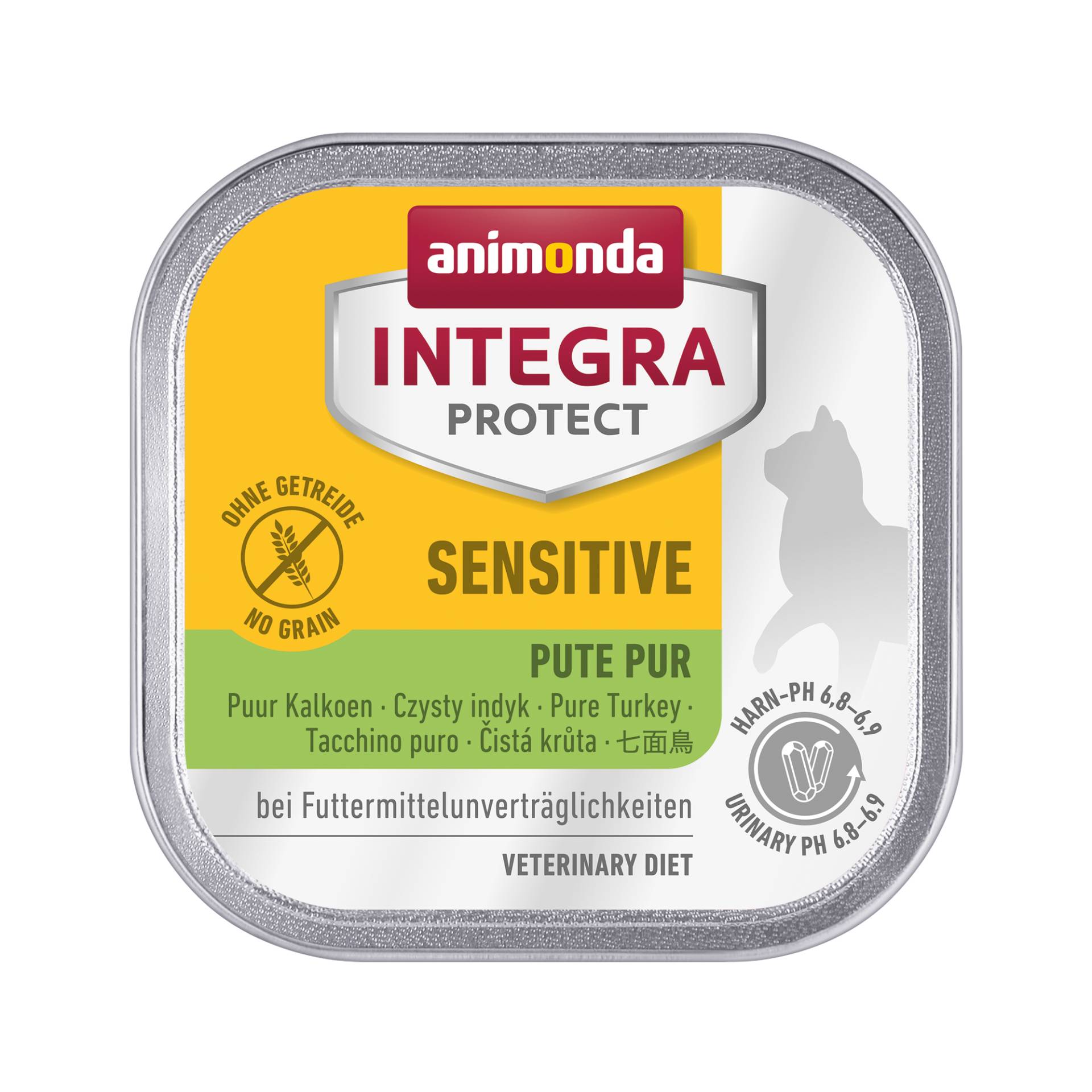 Animonda Integra Protect Sensitive Katzenfutter - Schälchen - Pute - 16 x 100 g von Animonda