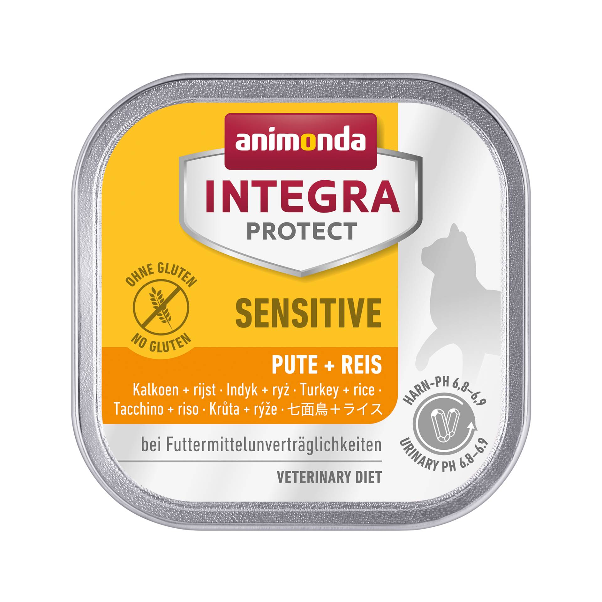 Animonda Integra Protect Sensitive Katzenfutter - Schälchen - Pute & Reis - 16 x 100 g von Animonda