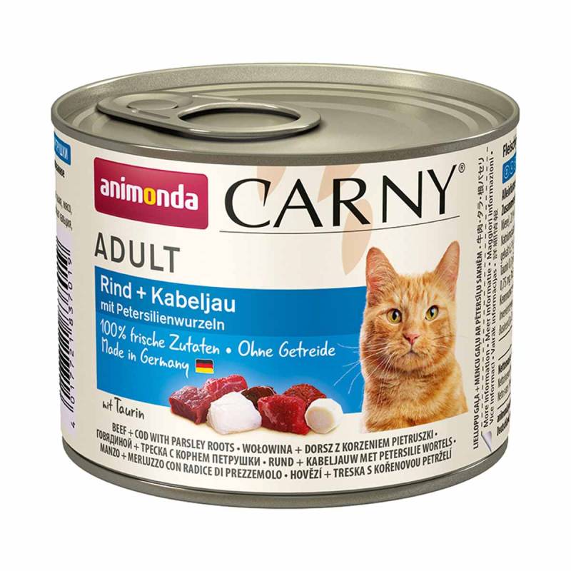 animonda Carny Adult Rind, Kabeljau und Petersilienwurzel 24x200g von animonda Carny