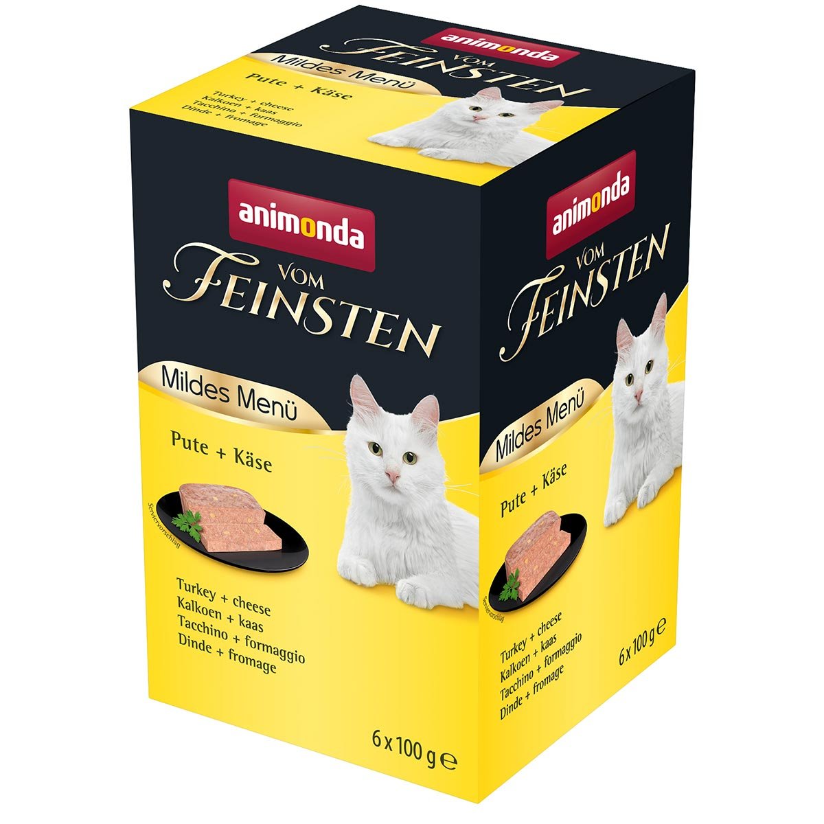 animonda vom Feinsten Adult Mildes Menü Pute + Käse 32x100g von animonda vom Feinsten