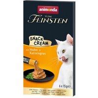 animonda Vom Feinsten Adult Snack-Cream 11x6x15 g Huhn & Katzengras von Animonda