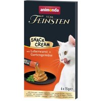 animonda Vom Feinsten Adult Snack-Cream 11x6x15 g Leberwurst & Gartengemüse von Animonda