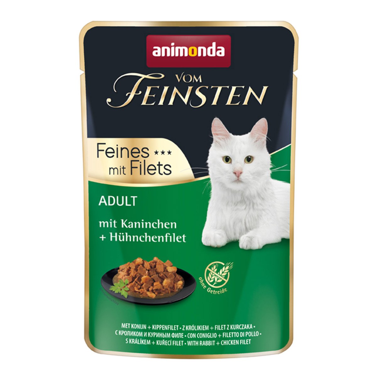 animonda vom Feinsten Adult mit Kaninchen + Hühnchenfilet 36x85g von animonda vom Feinsten