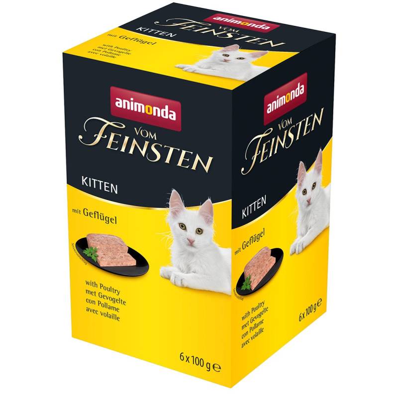 animonda vom Feinsten Kitten mit Geflügel 6x100g von animonda vom Feinsten