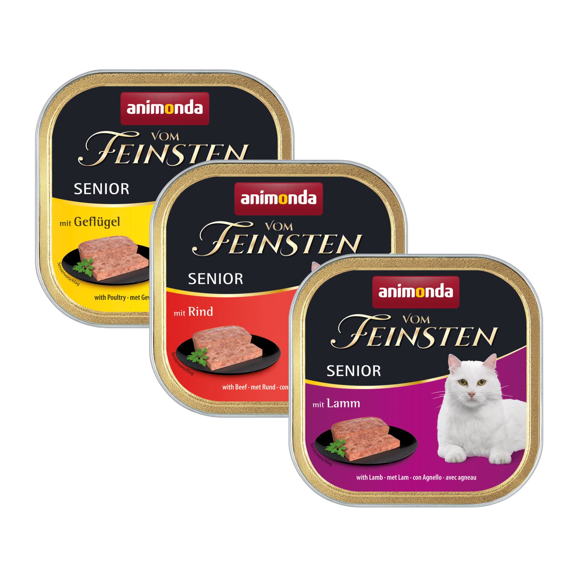 Animonda Vom Feinsten Senior Katenzfutter - Schälchen - Rind - 32 x 100 g von Animonda