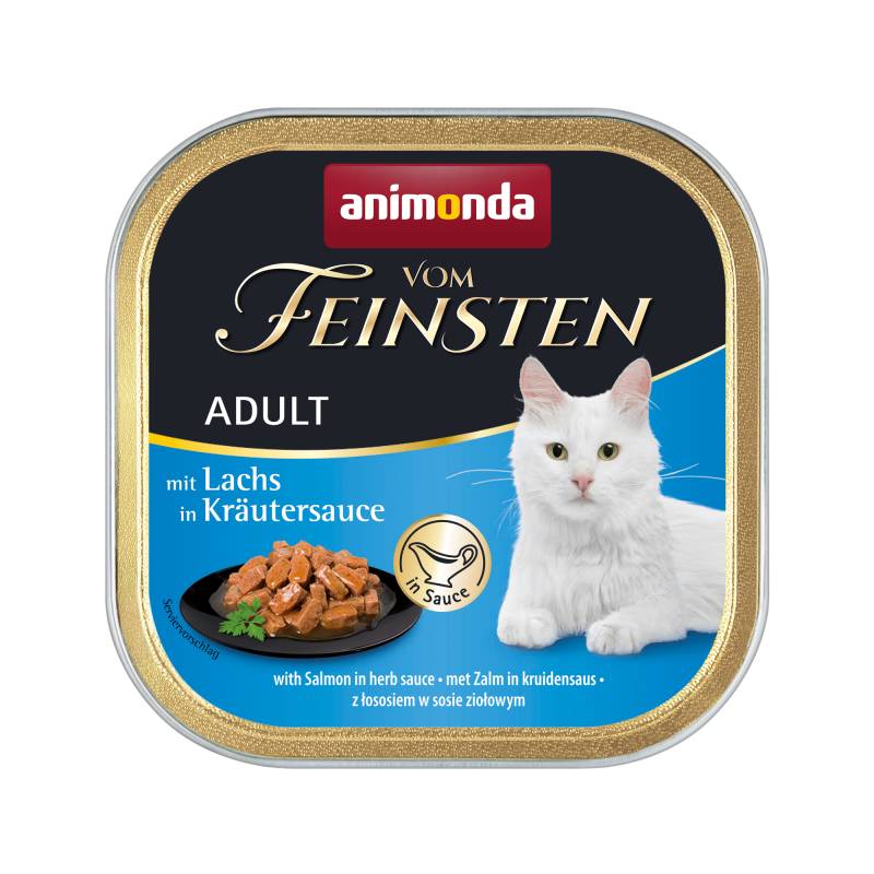 Animonda vom Feinsten Adult getreidefreies Katzenfutter - Schälchen - Lachs - 32 x 100 g von Animonda