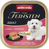 animonda Vom Feinsten mit Schlemmerkern Adult 22x150g Pute & Schinken von Animonda