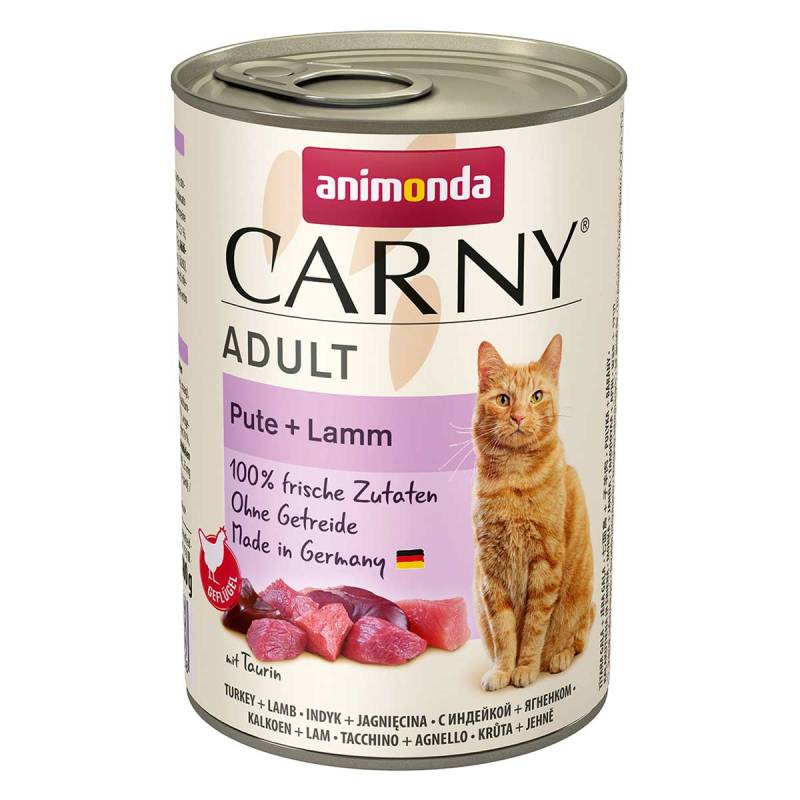 animonda Carny Adult Pute + Lamm 6x400g von animonda Carny