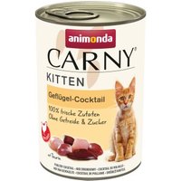 animonda Carny Nassfutter Katze Kitten Geflügel Cocktail 12x400 g von Animonda