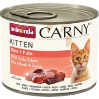 animonda Carny Nassfutter Katze Kitten Pute & Rind 12x200 g von Animonda