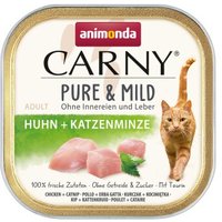 animonda Carny Nassfutter Katze Adult, Pure and Mild 32x100 g Huhn mit Katzenminze von Animonda