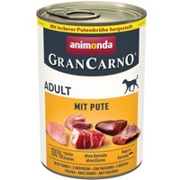 animonda GranCarno Original Nassfutter Hund Adult, Pute 12x400 g von Animonda