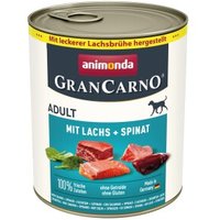 animonda GranCarno Original Nassfutter Hund Adult, Lachs und Spinat 24x800 g animonda GranCarno Original Nassfutter Hund Adult, Lachs und Spinat 24x800 g von Animonda