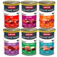 animonda GranCarno Original Nassfutter Hund Adult, Mixpaket 6x400 g Herzhafte Variation animonda GranCarno Original Nassfutter Hund Adult, Mixpaket 6x400 g Herzhafte Variation von Animonda