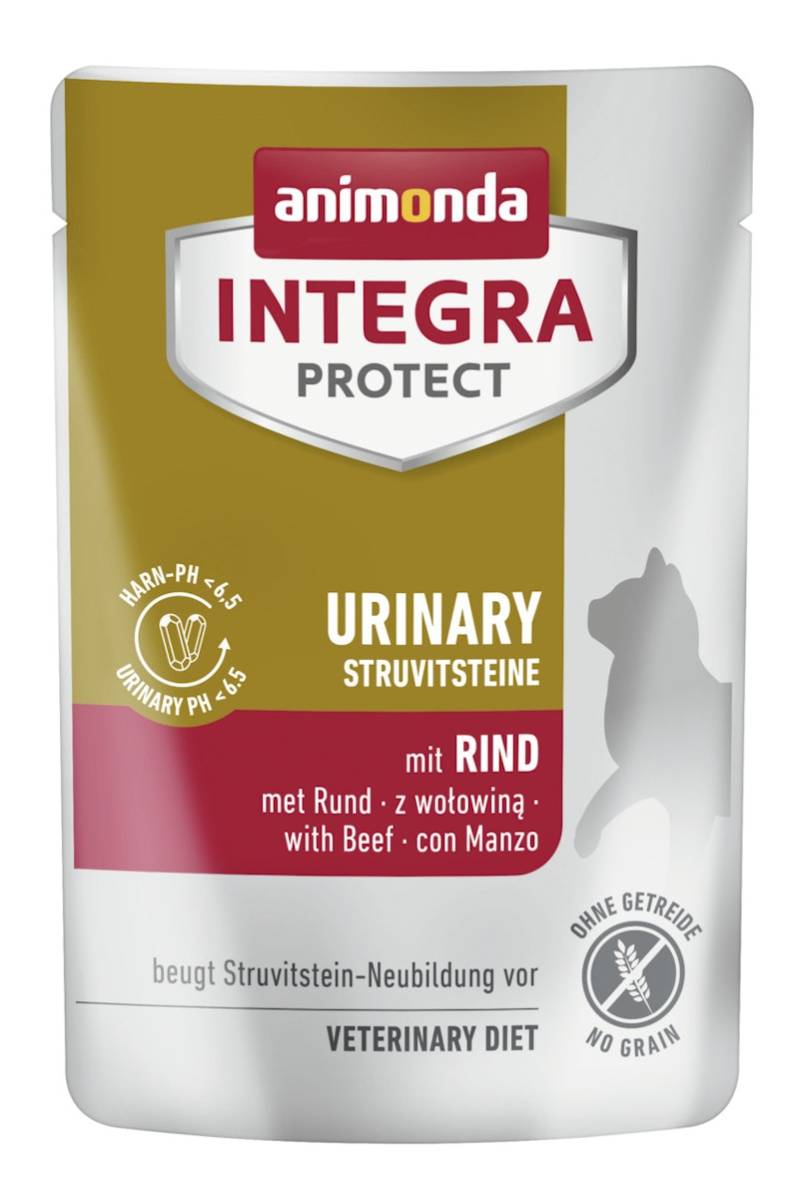 animonda Inte Grammra Protect Urinary 85 Gramm Spezialfutter Sparpaket 48 x 85 Gramm Rind