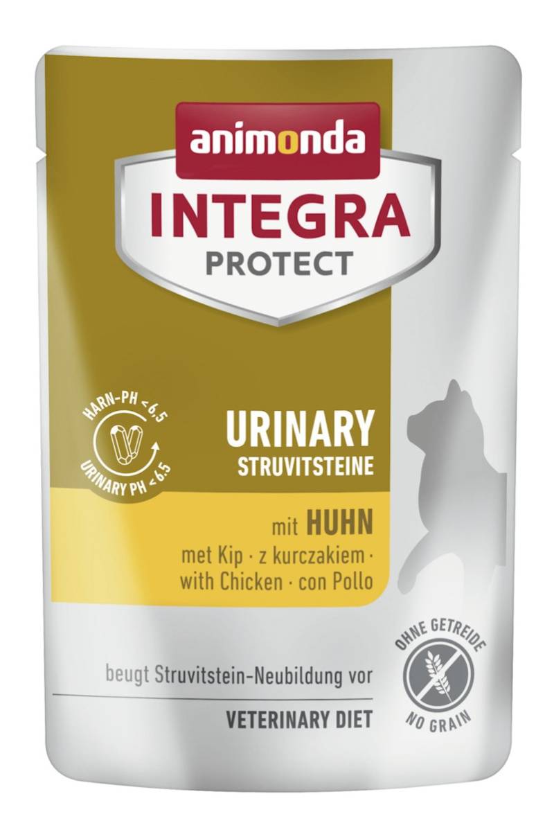 animonda Inte Grammra Protect Urinary 85 Gramm Spezialfutter Sparpaket 48 x 85 Gramm Huhn