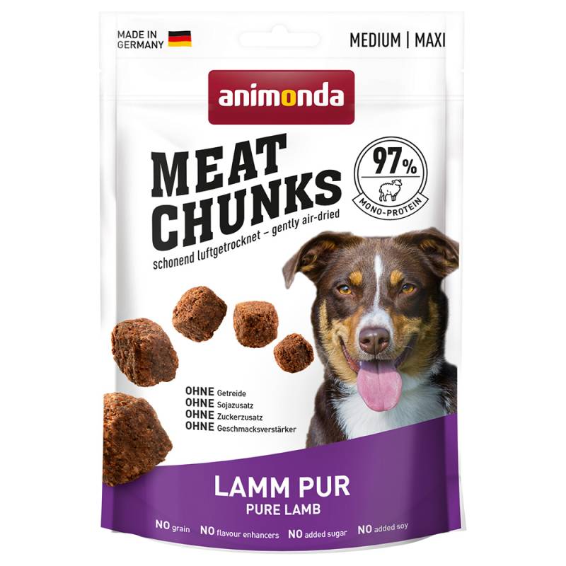 animonda Gran Carno Meat Chunks Medium / Maxi - Sparpaket: 4 x 80 g Lamm Pur von Animonda