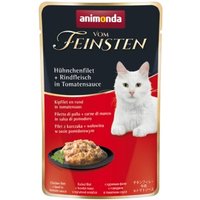 animonda Vom Feinsten 18x50g mit Hühnchenfilet & Rindfleisch, in Tomatensauce von Animonda