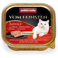 animonda Vom Feinsten Adult mit Schlemmerkern 32x100g Rind, Hühnchenbrust und Kräuter animonda Vom Feinsten Adult mit Schlemmerkern 32x100g Rind, Hühnchenbrust und Kräuter von Animonda