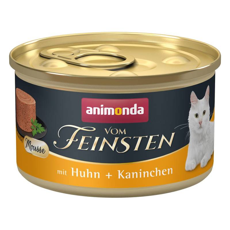 animonda vom Feinsten Mousse mit Huhn + Kaninchen 12x85g von animonda vom Feinsten