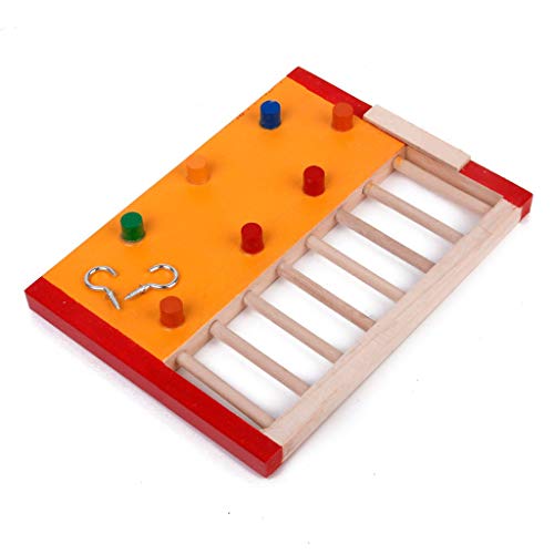 Anjing Hamster Spiel-Spielzeug, lustige Kletterleiter, Molar Support, Bunte Hamster-Spielzeuge, parallele Stangen und Zubehör, Bettzeug von Anjing