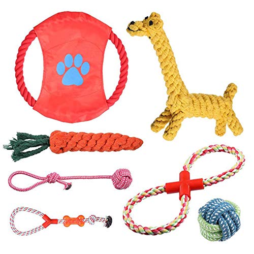 Anjing Hundespielzeug/Kauspielzeug, Giraffe, 7 Packungen von Anjing