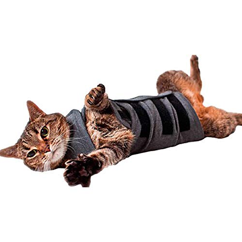 Anjing Katzen-Angstjacke beruhigende Weste, beruhigende Weste, Anti-Angstzustände und Stressabbau, Grau von Anjing