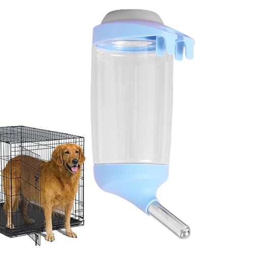 Anloximt Hängender Wasserspender für Hunde, Wasserspender für Hundehüttenkäfige | Wasserflasche für Hunde | Automatischer Schwerkraft-Futterspender für Haustiere, hängende automatische Futterspender von Anloximt