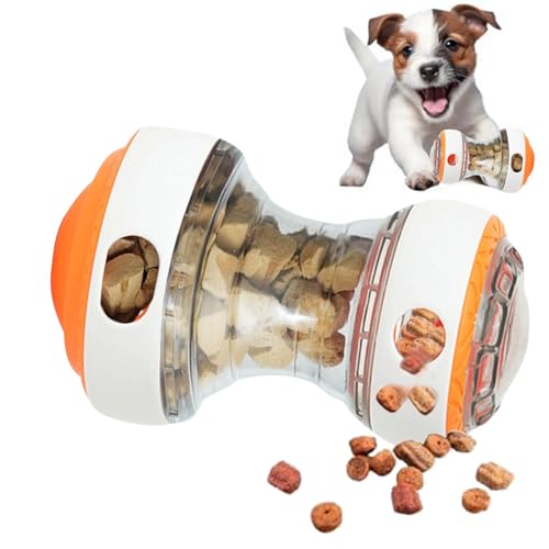 Anloximt Hund Slow Feeder Toy, Rolling Treat -Spender für Hunde | Welpe behandeln Rollspender Puzzle,Interaktive Hundeanreicherungsspielzeug langsamer Feeder, um sie zu beschäftigen von Anloximt