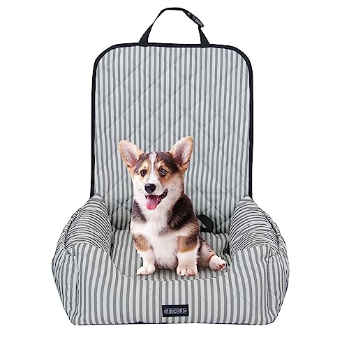 Anloximt Hunde-Autobett-Sitzerhöhung | Hundebett für Auto | mit Seitentaschen, Hundeautositz, Hundebett-Autositz für Hundereisebett, für kleine und mittelgroße Hunde, passend für alle Autos von Anloximt