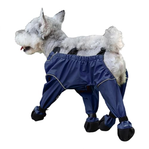 Anloximt Hundehosen mit Hosenträgern,wasserdichte Hundestiefel mit Hosenträgern - Haustier-Hundeschuhe | Verstellbare Strapsstiefel, rutschfeste Stiefel, wasserdichte Hundeschuhe, Leggings, von Anloximt