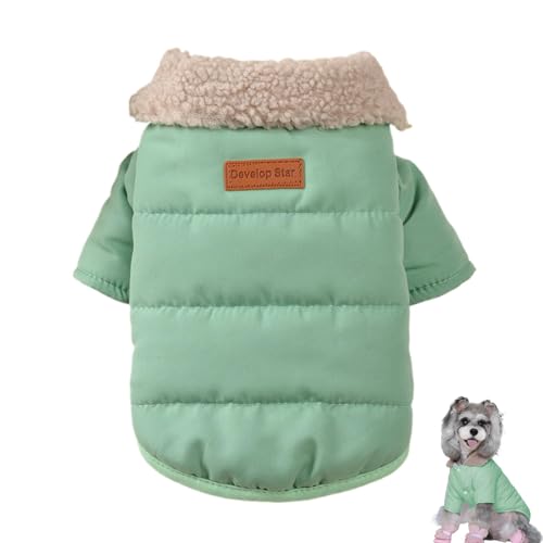 Anloximt Hundekleidung,Hundewinterjacke | Winddichte warme Hundekleidung | Zweibeinige Jacke mit modischem Kragen-Design, Haustier-Kostüme, Mäntel für Hunde bei kaltem Wetter für drinnen und draußen von Anloximt