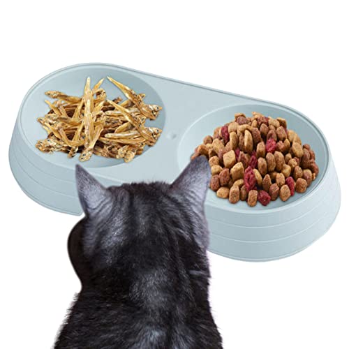 Anloximt Katzennäpfe für Futter und Wasser - Erhöhte Macaron Double Dog Cat Bowls,Hundenapf Wasser- und Futternapf zum Füttern von kleinen, mittelgroßen Hunden, Katzen, Welpen von Anloximt