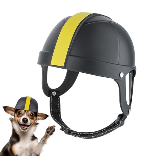 Anloximt Katzenschutzhelm - Doggy Hat Motorrad Reiten Fahrrad Hard Safety Hat | Fahrrad-Outdoor-Schutzhut, verstellbar und stilvoll für Spaziergänge mit Katzen und Hunden von Anloximt