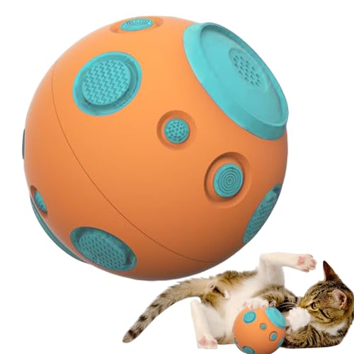 Anloximt Quietschender Hundeball,Moonball Quietschendes Beißspielzeug mit Quietscher | Lovely Pets Soft Bite Toys zum Spielen und Trainieren, Indoor Outdoor Puppy Apportierspielzeug für Rasen Yard von Anloximt