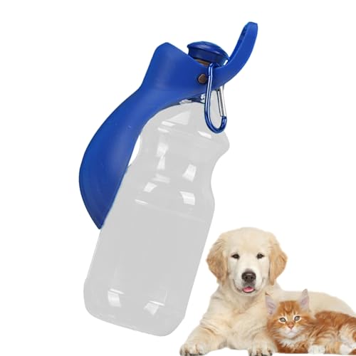 Anloximt Reise-Wassernapf für Hunde, Hunde-Wasserflaschenspender,Tragbare Hundewasserflasche zum Spazierengehen - Auslaufsichere 450-ml-Hundewasserflasche für Outdoor-Wanderungen und Reisen von Anloximt