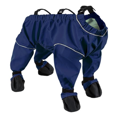 Anloximt wasserdichte Hundestiefel mit Hosenträgern,Hunde-Hosenträgerstiefel | Haustier-Hundeschuhe,Verstellbare Strapsstiefel, rutschfeste Stiefel, wasserdichte Hundeschuhe, Leggings, umfassender von Anloximt