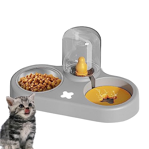 Automatisch nachfüllbarer Katzenwassernapf - Food Kitten Automatische Nachfüllnäpfe | Platzsparender Katzenwassernapf für Kaninchen, Welpen und mehr Anloximt von Anloximt