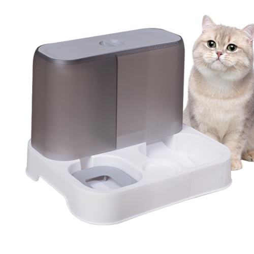 Automatischer Katzenfutterspender, Automatischer Futterspender für Katzen | Futterspender für Katzen, Futterspender für Hunde - Wasserspender, automatischer Hundefutterspender, Futternapf für kleine u von Anloximt