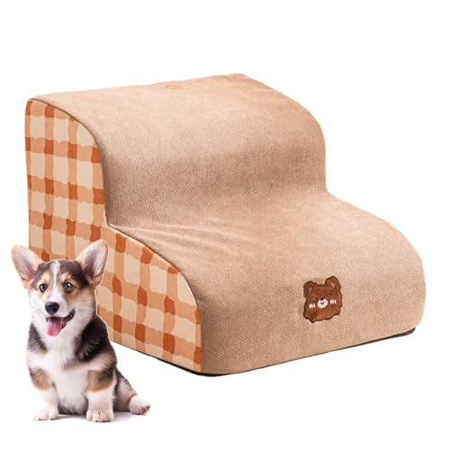 Hundetreppe - Treppenrampe - rutschfeste Haustiertreppe für Couch, Hundetreppe, Hundebett-Stufe für kleine mittelgroße Haustiere, Katzen, Hunde Anloximt von Anloximt