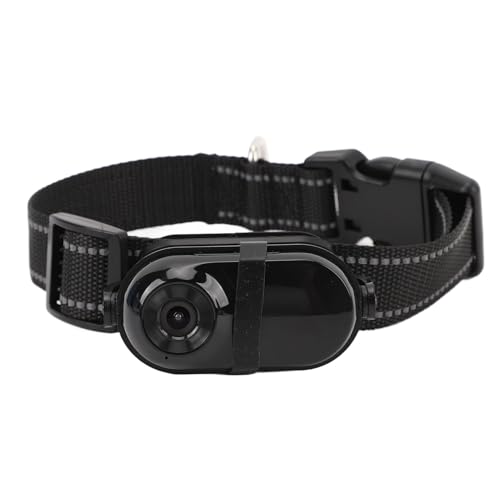 Annadue Haustier Kamerahalsband, HD 1080P Haustierkameras Katzenhalsband Action Kamera mit Verstellbarer Halterung, Hundehalsband Kamera für Heimtierbedarf, Kamera für Katzen, Hunde (32GB) von Annadue