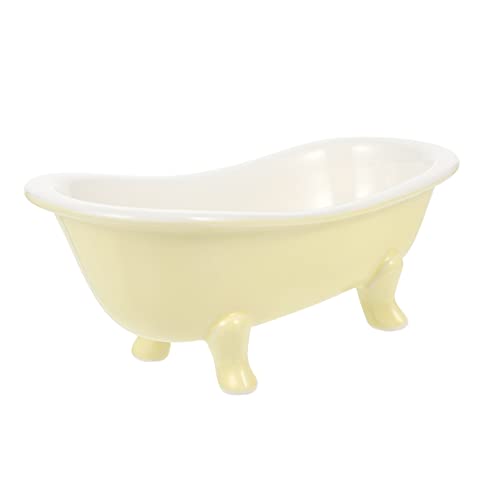 Anneome Dessertschale Spielzeugbadewanne Marmor Obstschale Badewanne Seifenschale Reisschale Gemüseaufbewahrungsschale Dessertschale Haushaltsgeschirr Keramikschale Gelbe Haushaltskeramik von Anneome