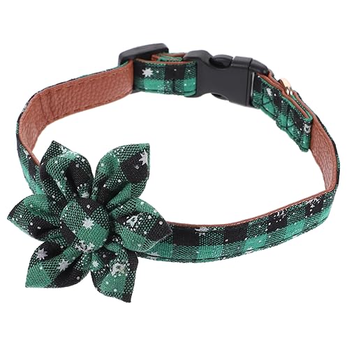 Anneome Weihnachtshalsband Für Hunde Dickes Hundehalsband Hundehalsbänder Welpenhalsband Süßes Katzenhalsband Haustier-kätzchen-Halsband Verstellbares Haustierhalsband Kunststoff Green von Anneome