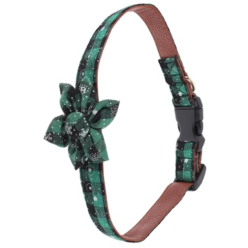 Anneome Weihnachtshalsband Für Hunde Hundehalsbänder Katzenhalsbänder Entzückendes Katzenhalsband Großes Hundehalsband Tragbares Hundehalsband Verstellbares Haustierhalsband Green Stoff von Anneome