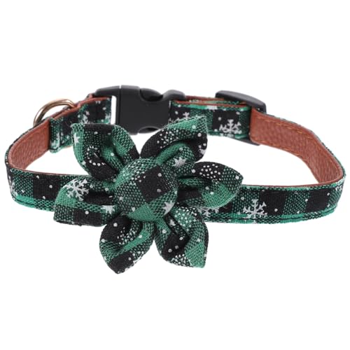 Anneome Weihnachtshalsband Für Hunde Verstellbares Haustierhalsband Entzückendes Katzenhalsband Hundehalsbänder Für Partys Katzenhalsband Im Freien Welpenhalsband Green Stoff von Anneome