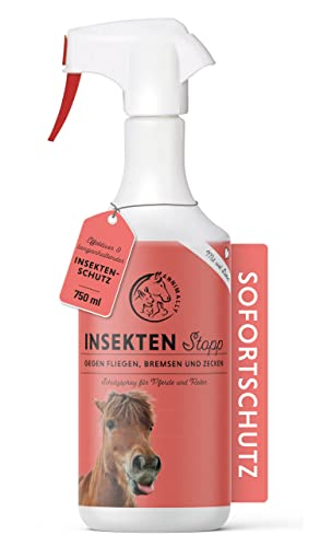 Annimally Insektenspray Pferd 750 ml - Fliegenspray für den sofortigen Schutz gegen Fliegen, Bremsen & Mücken - Insektenschutz Spray für Pferde - Pferdezubehör & Pferdepflege von Annimally