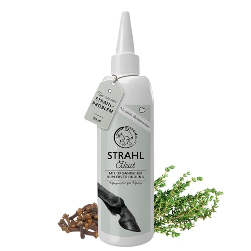 Annimally Strahl Akut Strahlpflege Pferd – Intensive Hufpflege bei Strahlfäule, hochkonzentrierte Hufpflege für Pferde mit organischen Kupferverbindungen, Made in Germany – 125 ml von Annimally